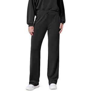 ODODOS Women's Modal Soft Wide Leg Pants with Pockets Adjustable Shockcord